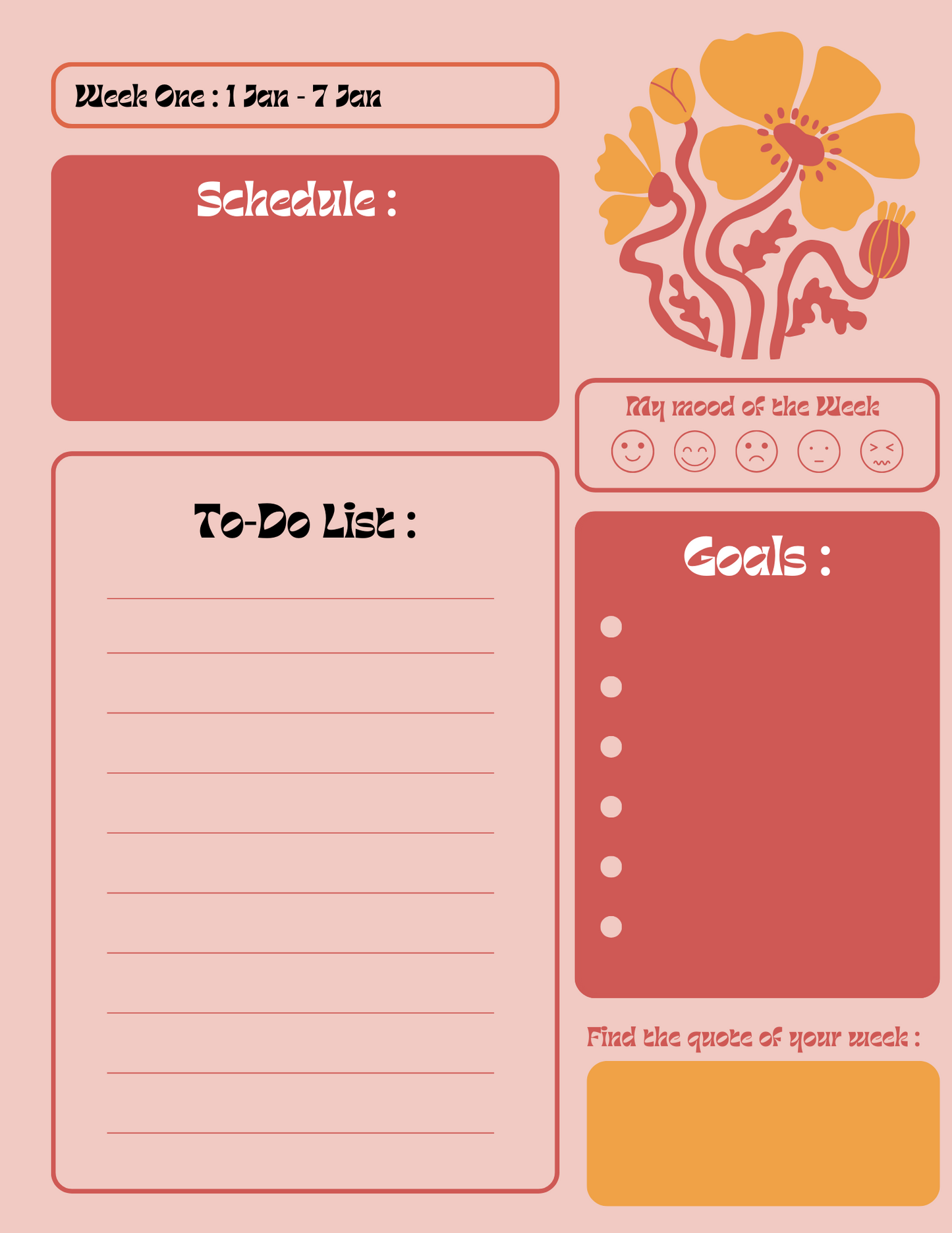 Carnet de développement personnel - My personal development diary